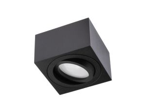 Oprawa Natynkowa HALOGENOWA Spot Tuba Ruchoma AMAT-S Kwadratowa Czarna 50mm LUMILED
