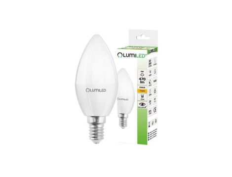 Żarówka LED E14 B35 5W = 50W 470lm 3000K Ciepła 180 LUMILED