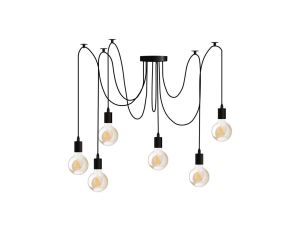 Lampa wisząca sufitowa ARANE PAJĄK 6 ramion do LED 6x E27 LUMILED
