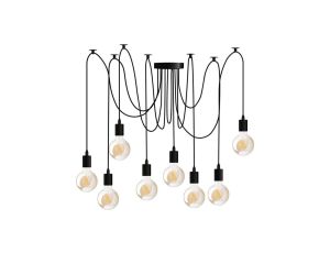 Lampa wisząca sufitowa ARANE PAJĄK 8 ramion do LED 8x E27 LUMILED