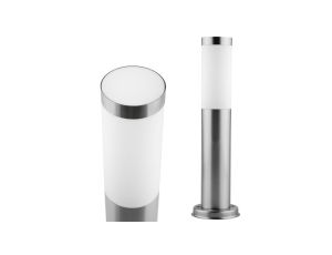 Lampa Ogrodowa Zewnętrzna E27 INOX SŁUPEK 45cm Lilium Lumiled