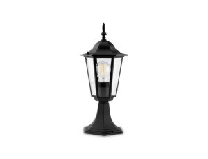 Lampa Ogrodowa Zewnętrzna E27 SŁUPEK LATARNIA 40cm Czarna BELLIS LUMILED