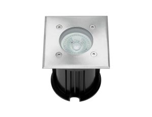 Lampa ogrodowa najazdowa gruntowa LED GU10 Kwadratowa IP66 IK09