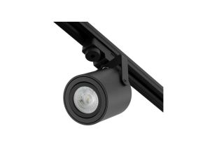 Reflektor Szynowy GU10 Czarny Mat Lampa do Szynoprzewodów Jednofazowych