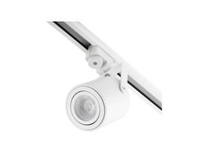 Reflektor Szynowy GU10 Biały Mat Lampa do Szynoprzewodów Jednofazowych