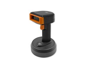 Qoltec Bezprzewodowy skaner czytnik kodów kreskowych i QR 1D 2D 2.4G + stacja dokująca