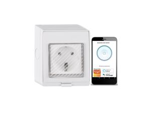 Inteligentne Gniazdo Natynkowe Zewnętrzne Wifi SMART Tuya IP55 16A