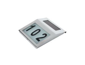 Kinkiet elewacyjny - Solarny Numer Domu LED 6000K IP65 Czujnik Zmierzchu