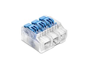IDEALNA Szybkozłączka SCL3 B10 z dźwignią do linek i drutów 3-torowa 4mm 32A 450V 88001313 /10 szt./