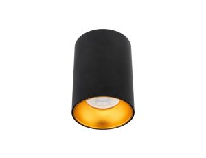 Oprawa Halogenowa Natynkowa Aluminiowa SPOT TUBA do LED GU10 Czarno - Złota