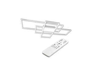 Lampa sufitowa geometryczna Plafon LED żyrandol 130W 3000K-6500K biały + pilot