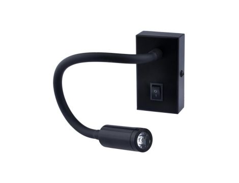 Lampa Ścienna LED LVT Elastyczny Kinkiet do Czytania LEO 3W 4000K Czarny