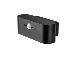 Kinkiet Ogrodowy Solarny LED 2,5W 4000K Lampa Elewacyjna Czarna SOLARIS Kobi