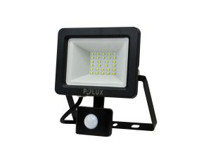 Naświetlacz LED 20W 1600lm 3000K Czarny z Czujnikem ruchu i zmierzchu GOLDLUX