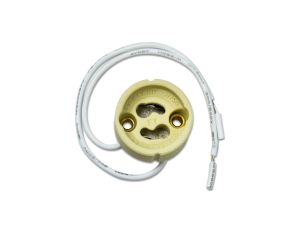 Gniazdo ceramiczne GOLDLUX (Polux) GU10 z kablem 2*0,5MM