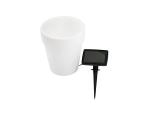 Lampa Ogrodowa LED Solarna Biała DONICZKA 4000K neutralna GOLDLUX (Polux)