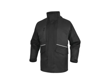 Kurtka 5 w 1 z poliestru pongee powlekanego PVC ALASKA3, kolor: czarno-szary, rozmiar: L / ALAS3NGGT