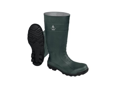 Kalosze wysokie bezpieczne z PVC - COPPER S5 SRA, kolor: zielono-czarny, rozmiar: 45 / COPPES5VE45