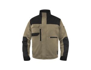 Bluza robocza MACH 5 z bawełny/poliestru M5VE3, kolor: beżowo-czarny, rozmiar: M / M5VE3BNTM