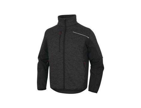 Bluza polar poliester/poliamid NAGOYA2, kolor: szaro-czarny, rozmiar: M / NAGO2GNTM