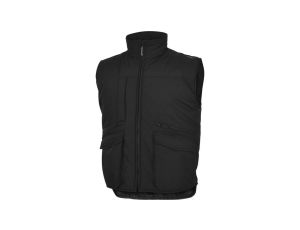 Kamizelka z wieloma kieszeniami z poliestru i bawełny SIERRA2, kolor: czarny, rozmiar: 3XL / SIER2NO3X