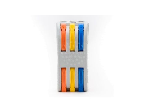 Szybkozłączka przelotowa 3x2x0,8-4mm2 /30szt./