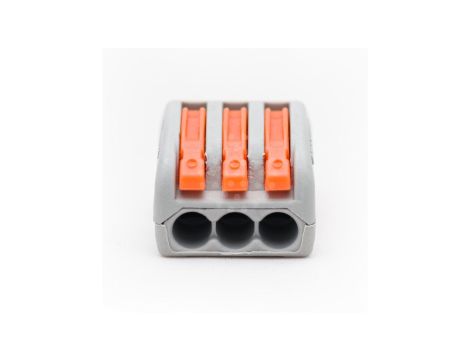 Szybkozłączka 3x 0,75-2,5mm2 z dźwigniami zwalniającymi - 100 szt