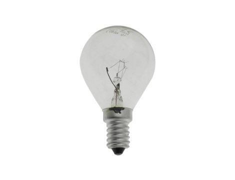 Żarówka wstrząsoodporna G45 kulka przeźroczysta 25W E14 230V