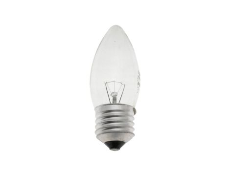 Żarówka wstrząsoodporna C35 świeczka przeźroczysta 25W E27 230V