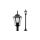 Lampa Ogrodowa Zewnętrzna E27 SŁUPEK LATARNIA 1m Czarna BELLIS LUMILED