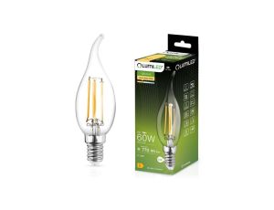Żarówka LED Świeczka Dekoracyjna E14 BA35 7W = 60W 770lm 3000K Ciepła 360 Ozdobna Płomień Filament LUMILED