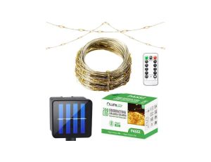 Girlanda Solarna Ogrodowa 200x LED Ozdobna 21m Ciepła 3000K + Pilot PASSI LUMILED
