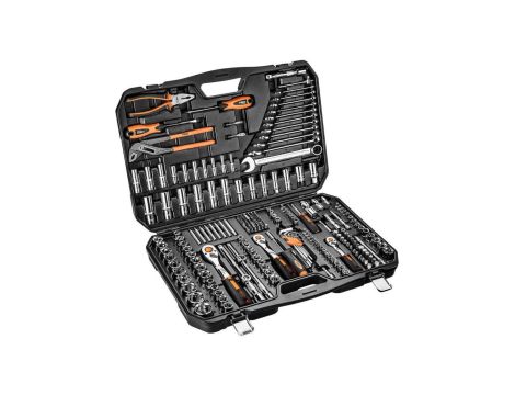 Klucze nasadowe 1/2, 3/8 , 1/4, /zestaw 233 szt./ 10-078