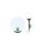 Lampa Solarna Ogrodowa LED ATRIS Wbijana Naziemna Biała Kula 15cm LUMILED