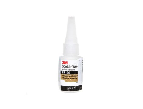 Klej cyjanoakrylowy do łączenia tworzyw sztucznych i elementów gumowych 20g Scotch-Weld PR100 UU001493780/7100033657