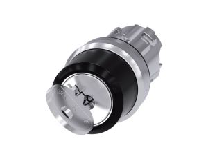 Napęd przełączka 2 położeniowy O-I 2x klucz RONIS SB30 bez samopowrotu metal błyszczący IP69k SA3SU1050-4BF11-0AA0