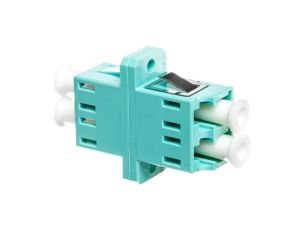 Adapter światłowodowy LC/LC, duplex, wielomodowy OM3, ceramiczna ferrula, błękitny DN-96009-1