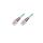 Patch cord światłowodowy SC/SC duplex MM 50/125 OM3 3m LS0H turkusowy DK-2522-03/3