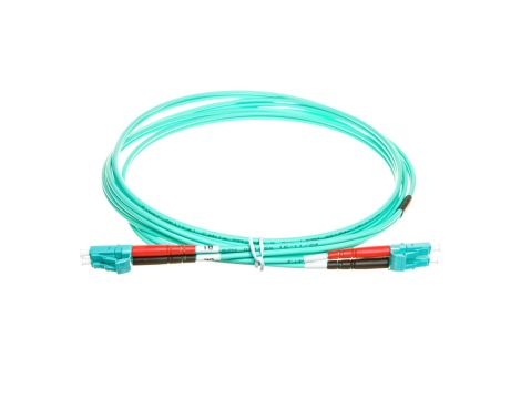 Patch cord światłowodowy LC/LC duplex MM 50/125 OM3 2m LS0H turkusowy DK-2533-02/3
