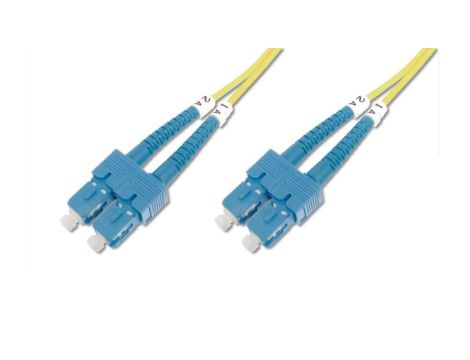 Patch cord światłowodowy SC/SC duplex SM 9/125 OS2 2m LS0H żółty DK-2922-02
