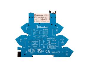 Przekaźnikowy interfejsowy 6,2mm, 1P 6A 24V DC, Zaciski PUSH IN,38.61.7.024.0050