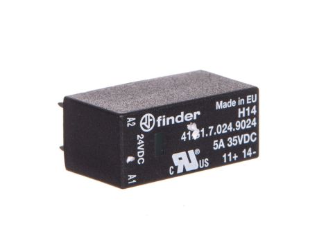 Przekaźnik miniaturowy do płytki drukowanej i gniazd serii 95.x5.x, 93.x2 SSR OC 5A/24VDC, zasil. 24VDC 41.81.7.024.9024