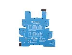 Wąskoprofilowe gniazdo 6,2mm do przekaźników serii 34 – MasterBASIC 6-24V DC, zaciski śrubowe, DIN 93.61.7.024