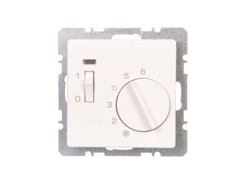 Q.1 Regulator temperatury 1Z element centralny, diodą, biały, aksamit 20306089