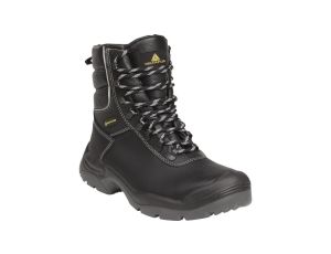 Buty wodoodporne z pełnej skóry licowej ocieplane futerkiem akrylowym podeszwa z dwuwarst. PU kol.czarny roz.39PIED CADERS3NO39