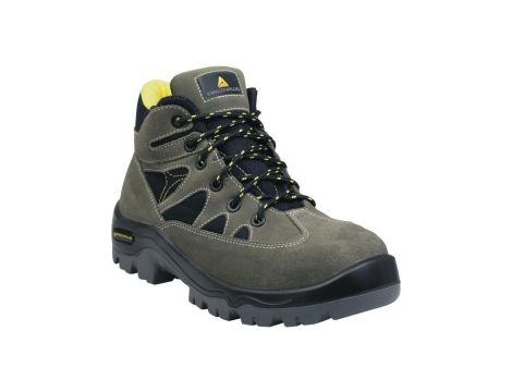 Buty z weluru skórzanego podeszwa z dwuwarstwowego PU podnosek i wkładka kompozytowe kol.zielono-czarny roz.38 PIED AURI3SPVN38