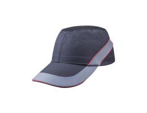 Hełm lekki wentylowany z poliestru i bawełny z czaszą z polietylenu kolor czarno-czerwony rozmiar REGULOWANY TETE COLTAAINOLG