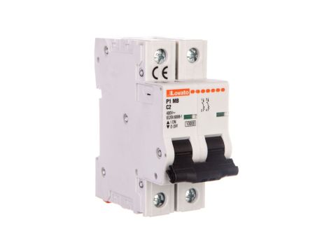 Wyłącznik nadprądowy 2P C 2A 10kA P1MB2PC02