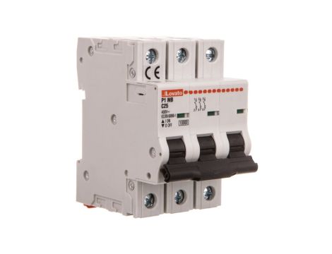 Wyłącznik nadprądowy 3P C 25A 10kA P1MB3PC25