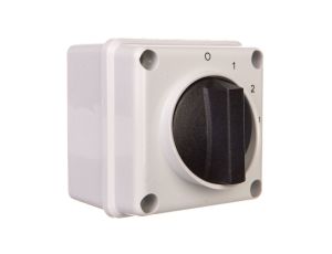 Łącznik krzywkowy 0-1-2-3 3P 12A w obudowie IP65 Łuk E12-63 921263